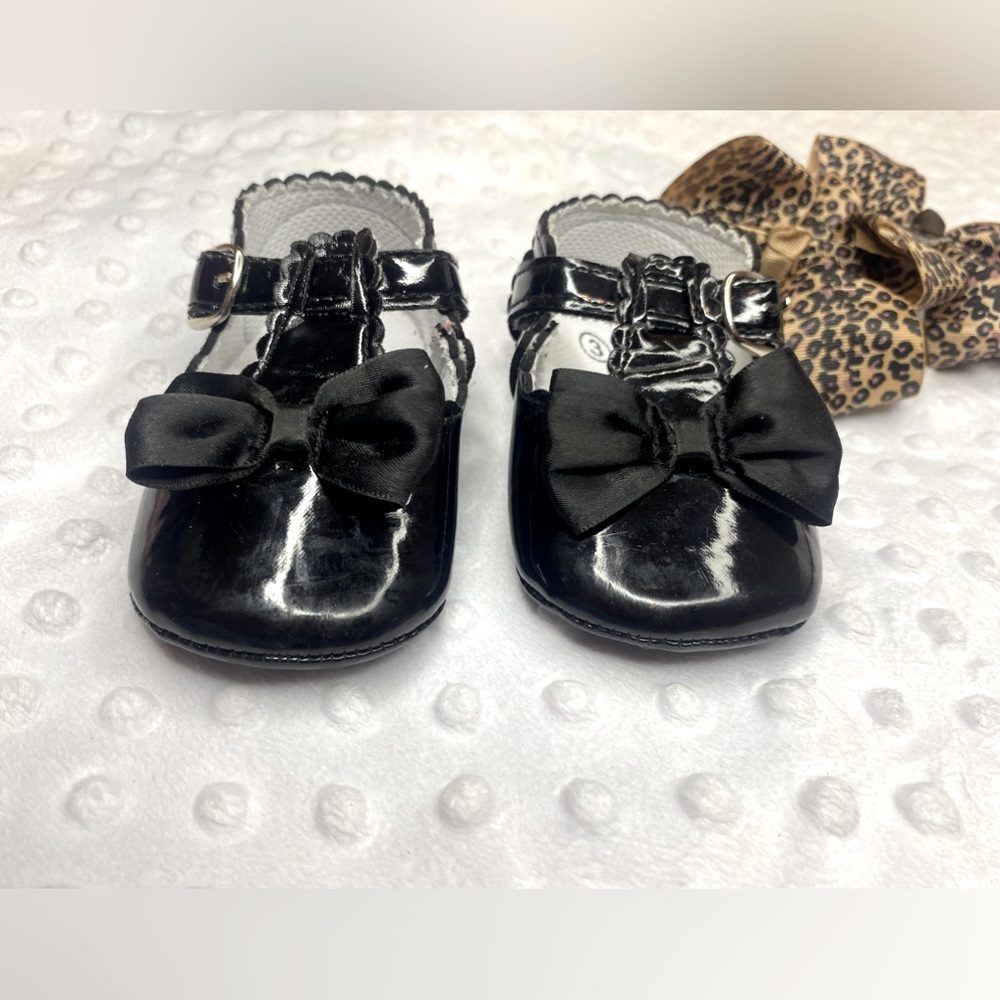 Ohsofy Infant Baby Girls Mary Jane Flats Soft Non slip Bow Knot